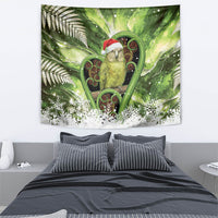 Kakapo New Zealand Christmas In July Tapestry NZ Aroha Koru Fern Marble Vibes LT14 - Polynesian Pride