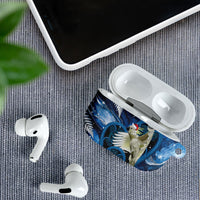 Sulphur-crested Cockatoo New Zealand Christmas In July AirPods Case NZ Aroha Koru Fern Marble Vibes LT14 - Polynesian Pride
