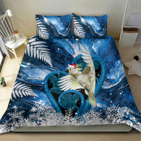 Sulphur-crested Cockatoo New Zealand Christmas In July Bedding Set NZ Aroha Koru Fern Marble Vibes LT14 - Polynesian Pride