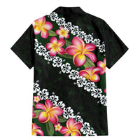 Green Polynesia Family Matching Mermaid Dress and Hawaiian Shirt Plumeria With Hibiscus Pattern Tropical Vibes LT14 - Polynesian Pride
