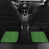 Personalised New Zealand Darts Car Mats Aotearoa Maori Fern Mix Manaia Tattoo LT14 Set 2pcs - Back Green - Polynesian Pride