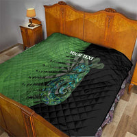 Personalised New Zealand Darts Quilt Aotearoa Maori Fern Mix Manaia Tattoo LT14 - Polynesian Pride