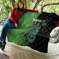 Personalised New Zealand Darts Quilt Aotearoa Maori Fern Mix Manaia Tattoo LT14 - Polynesian Pride