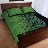 Personalised New Zealand Darts Quilt Bed Set Aotearoa Maori Fern Mix Manaia Tattoo LT14 - Polynesian Pride