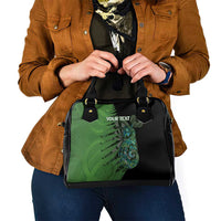 Personalised New Zealand Darts Shoulder Handbag Aotearoa Maori Fern Mix Manaia Tattoo LT14 - Polynesian Pride