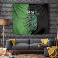 Personalised New Zealand Darts Tapestry Aotearoa Maori Fern Mix Manaia Tattoo LT14 - Polynesian Pride