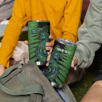 Personalised New Zealand Darts Tumbler Cup Aotearoa Maori Fern Mix Manaia Tattoo LT14 - Polynesian Pride