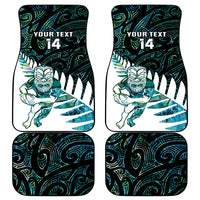 New Zealand Silver Fern Rugby Custom Car Mats Go All Black Turquoise Maori Paua Shell LT14 - Polynesian Pride