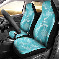 New Zealand Silver Fern Rugby Custom Car Seat Cover Go Aotearoa Champions Turquoise Version LT14 - Polynesian Pride