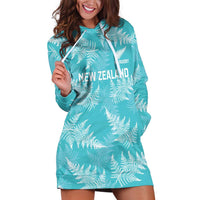New Zealand Silver Fern Rugby Custom Hoodie Dress Go Aotearoa Champions Turquoise Version LT14 Turquoise - Polynesian Pride