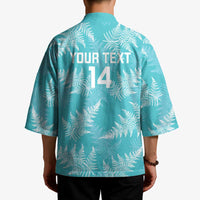 New Zealand Silver Fern Rugby Custom Kimono Go Aotearoa Champions Turquoise Version - Polynesian Pride