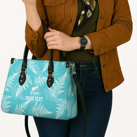 New Zealand Silver Fern Rugby Custom Leather Bag Go Aotearoa Champions Turquoise Version - Polynesian Pride