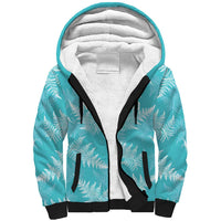 New Zealand Silver Fern Rugby Custom Sherpa Hoodie Go Aotearoa Champions Turquoise Version LT14 Unisex Turquoise - Polynesian Pride