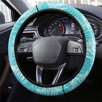 New Zealand Silver Fern Rugby Steering Wheel Cover Go Aotearoa Champions Turquoise Version LT14 - Polynesian Pride