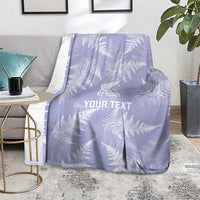 New Zealand Silver Fern Rugby Custom Blanket Go Aotearoa Champions Purple Version - Polynesian Pride