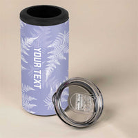 New Zealand Silver Fern Rugby Custom 4 in 1 Can Cooler Tumbler Go Aotearoa Champions Purple Version LT14 - Polynesian Pride