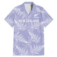 New Zealand Silver Fern Rugby Custom Family Matching Mermaid Dress and Hawaiian Shirt Go Aotearoa Champions Purple Version LT14 Dad's Shirt - Short Sleeve Purple - Polynesian Pride