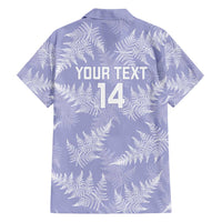 New Zealand Silver Fern Rugby Custom Family Matching Off Shoulder Maxi Dress and Hawaiian Shirt Go Aotearoa Champions Purple Version LT14 - Polynesian Pride