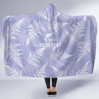 New Zealand Silver Fern Rugby Custom Hooded Blanket Go Aotearoa Champions Purple Version LT14 One Size Purple - Polynesian Pride