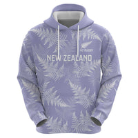 New Zealand Silver Fern Rugby Custom Hoodie Go Aotearoa Champions Purple Version LT14 - Polynesian Pride