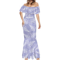 New Zealand Silver Fern Rugby Custom Mermaid Dress Go Aotearoa Champions Purple Version LT14 - Polynesian Pride