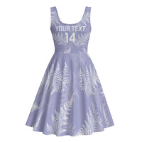 New Zealand Silver Fern Rugby Custom Midi Dress Go Aotearoa Champions Purple Version LT14 - Polynesian Pride