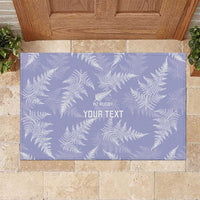 New Zealand Silver Fern Rugby Custom Rubber Doormat Go Aotearoa Champions Purple Version - Polynesian Pride
