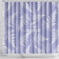 New Zealand Silver Fern Rugby Custom Shower Curtain Go Aotearoa Champions Purple Version LT14 - Polynesian Pride