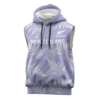 New Zealand Silver Fern Rugby Custom Sleeveless Hoodie Go Aotearoa Champions Purple Version LT14 Purple - Polynesian Pride