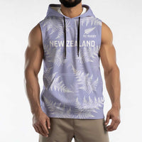 New Zealand Silver Fern Rugby Custom Sleeveless Hoodie Go Aotearoa Champions Purple Version LT14 - Polynesian Pride