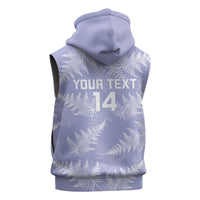 New Zealand Silver Fern Rugby Custom Sleeveless Zip Hoodie Go Aotearoa Champions Purple Version LT14 - Polynesian Pride
