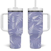 New Zealand Silver Fern Rugby Custom Tumbler With Handle Go Aotearoa Champions Purple Version LT14 One Size: 40 oz Purple - Polynesian Pride