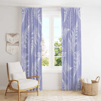 New Zealand Silver Fern Rugby Custom Window Curtain Go Aotearoa Champions Purple Version - Polynesian Pride