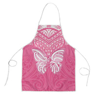 New Zealand Breast Cancer Awareness Apron Maori Butterfly Pink Ribbon LT14 Pink - Polynesian Pride