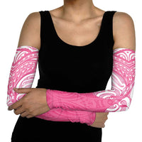New Zealand Breast Cancer Awareness Arm Sleeves Maori Butterfly Pink Ribbon LT14 - Polynesian Pride