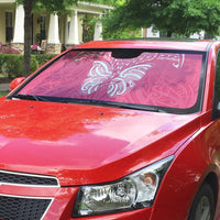 New Zealand Breast Cancer Awareness Auto Sun Shade Maori Butterfly Pink Ribbon LT14 - Polynesian Pride
