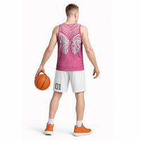 New Zealand Breast Cancer Awareness Basketball Jersey Maori Butterfly Pink Ribbon LT14 - Polynesian Pride