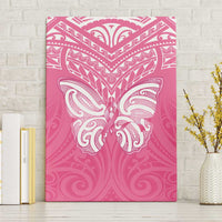 New Zealand Breast Cancer Awareness Canvas Wall Art Maori Butterfly Pink Ribbon LT14 Without Frame Pink - Polynesian Pride
