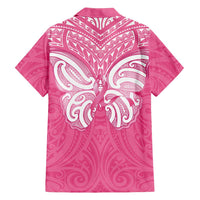 New Zealand Breast Cancer Awareness Hawaiian Shirt Maori Butterfly Pink Ribbon LT14 - Polynesian Pride