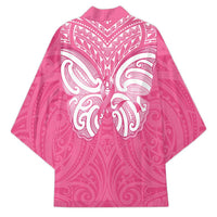 New Zealand Breast Cancer Awareness Kimono Maori Butterfly Pink Ribbon LT14 - Polynesian Pride