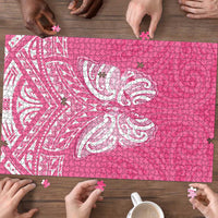 New Zealand Breast Cancer Awareness Puzzle Maori Butterfly Pink Ribbon LT14 - Polynesian Pride