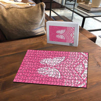 New Zealand Breast Cancer Awareness Puzzle Maori Butterfly Pink Ribbon LT14 - Polynesian Pride