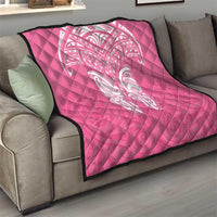 New Zealand Breast Cancer Awareness Quilt Maori Butterfly Pink Ribbon LT14 - Polynesian Pride