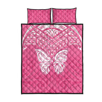 New Zealand Breast Cancer Awareness Quilt Bed Set Maori Butterfly Pink Ribbon LT14 - Polynesian Pride