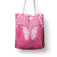 New Zealand Breast Cancer Awareness Tote Bag Maori Butterfly Pink Ribbon LT14 - Polynesian Pride