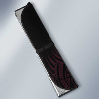New Zealand Breast Cancer Awareness Auto Sun Shade Maori Butterfly Pink Ribbon Black Version LT14 - Polynesian Pride