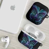 Suicide Prevention New Zealand AirPods Case Aotearoa Maori Butterfly Mix Silver Fern LT14 - Polynesian Pride