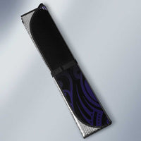 Suicide Prevention New Zealand Auto Sun Shade Aotearoa Maori Butterfly Mix Silver Fern - Polynesian Pride