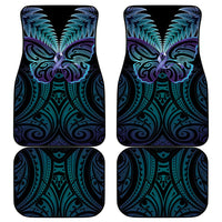 Suicide Prevention New Zealand Car Mats Aotearoa Maori Butterfly Mix Silver Fern LT14 - Polynesian Pride