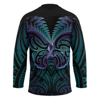 Suicide Prevention New Zealand Hockey Jersey Aotearoa Maori Butterfly Mix Silver Fern LT14 - Polynesian Pride